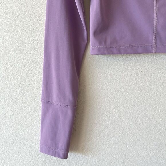 Baleaf Crewneck Thumbhole Athletic Activewear Long Sleeve Crop Top - Picture 9 of 11